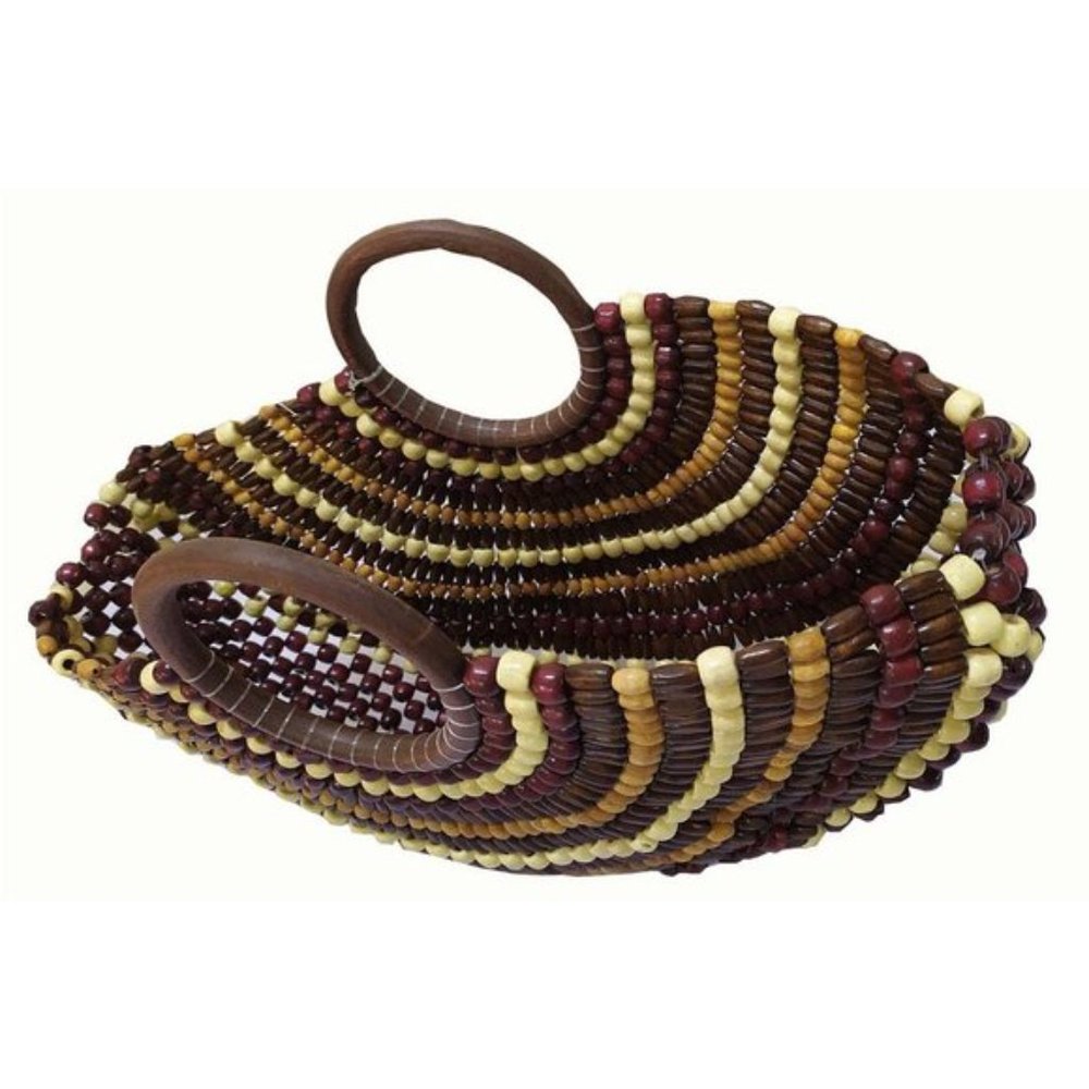 NWT INC International Concept Beaded Fan Tote - Picture 3 of 3